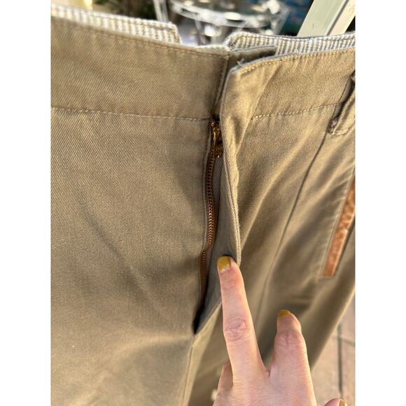 VTG 1987 Banana Republic Savanna Cotton Twill Khaki Pewter Maxi Skirt VTG SZ 10 - Picture 6 of 10